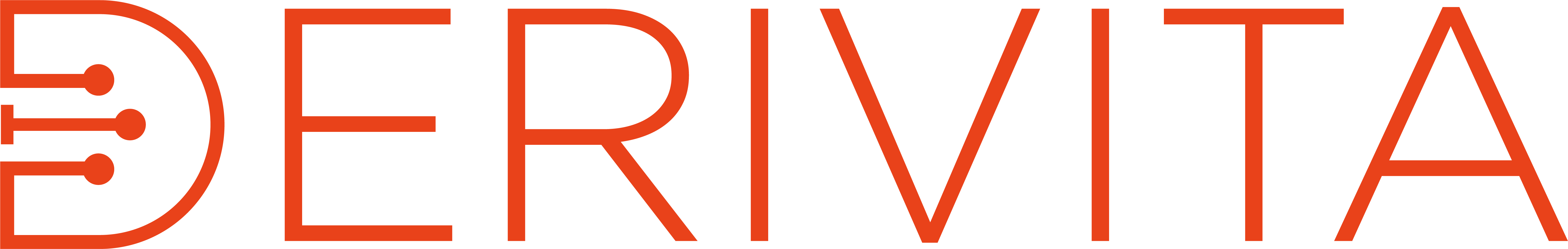 Derivita in all caps wordmark