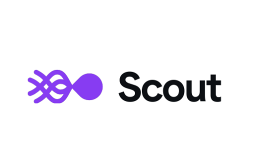 Scout logo with purple octopus