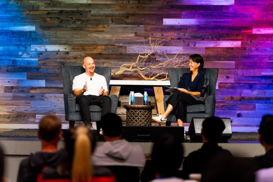 Amjad Masad and Wayee Chu at Reach's Founders' Day 2024