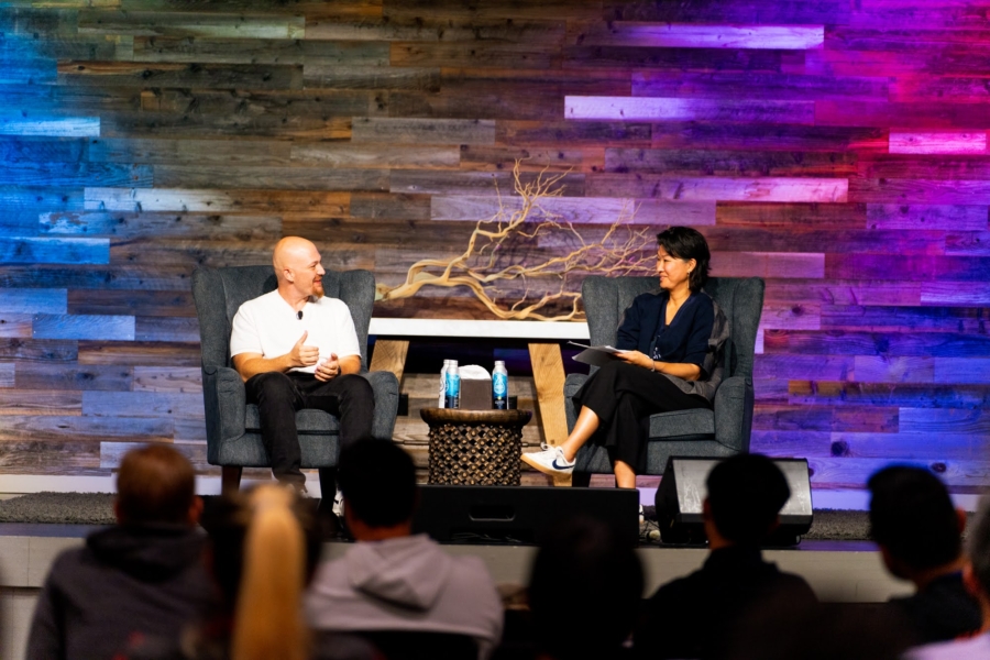 Amjad Masad and Wayee Chu at Reach's Founders' Day 2024