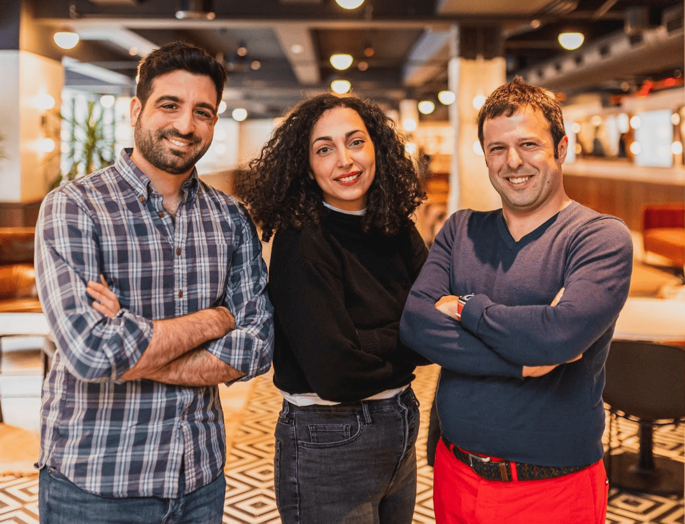 Stepful founders Carl Madi, Tressia Hobeika, Edoardo Serra